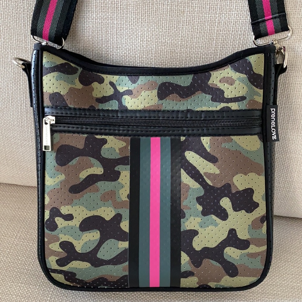 Pink Army Messenger Bag